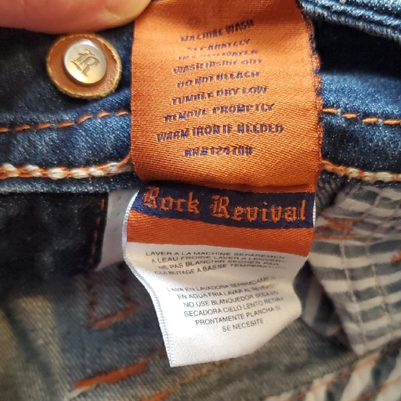 Rock Revival Women's Dark Blue Boot Cut Jeans Size 28x30 - Picture 5 of 15